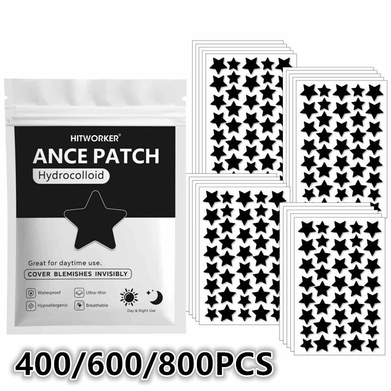 Hydrocolloid Acne Patch - 400/600/800 stuks stervormige hydrocolloïde puistpleisters, waterdichte