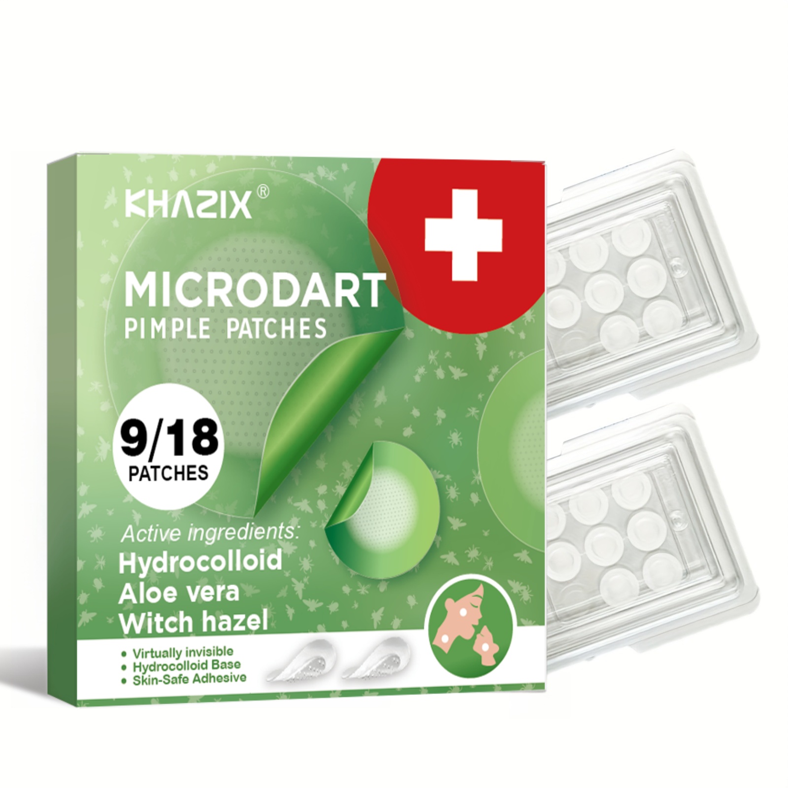 Hydrocolloid Acne Patch - Overnight Micro-Dart Acne-pleisters - Los vlekken