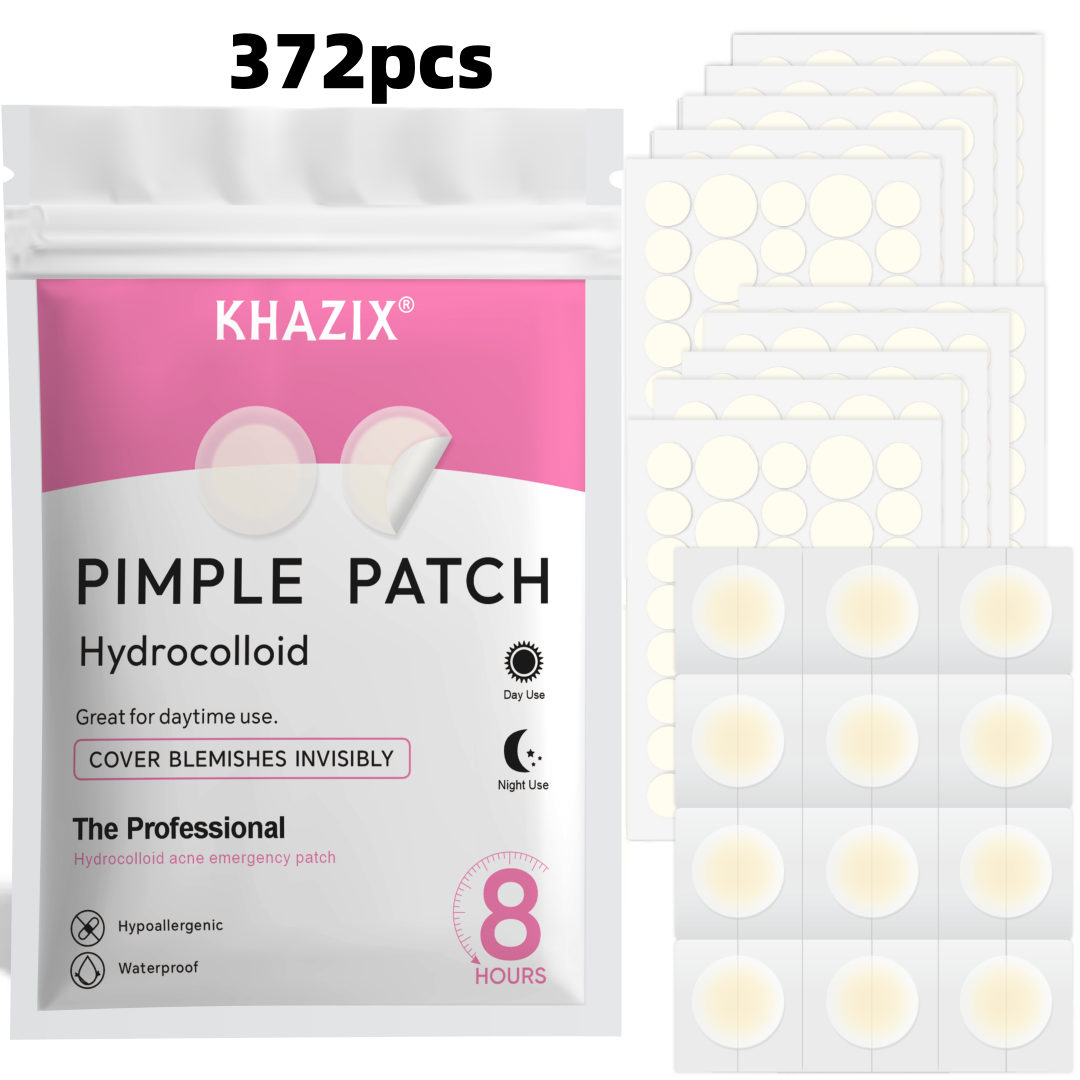 Hydrocolloid Acne Patch - 372 stuks Hydrocolloïde Acne Pimple Patches,