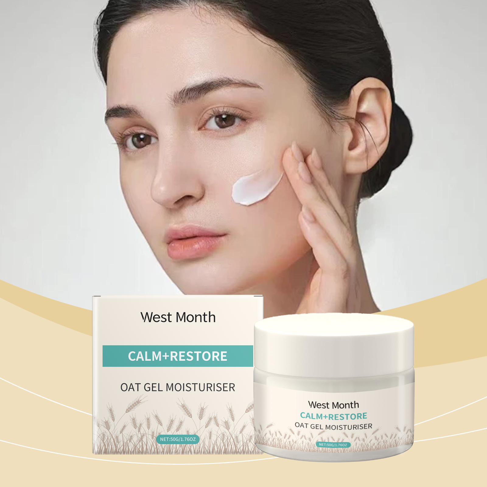 Skincare Oat - 50g Havermout Hydraterende Gezichtscrème: Diepgaand voedend,