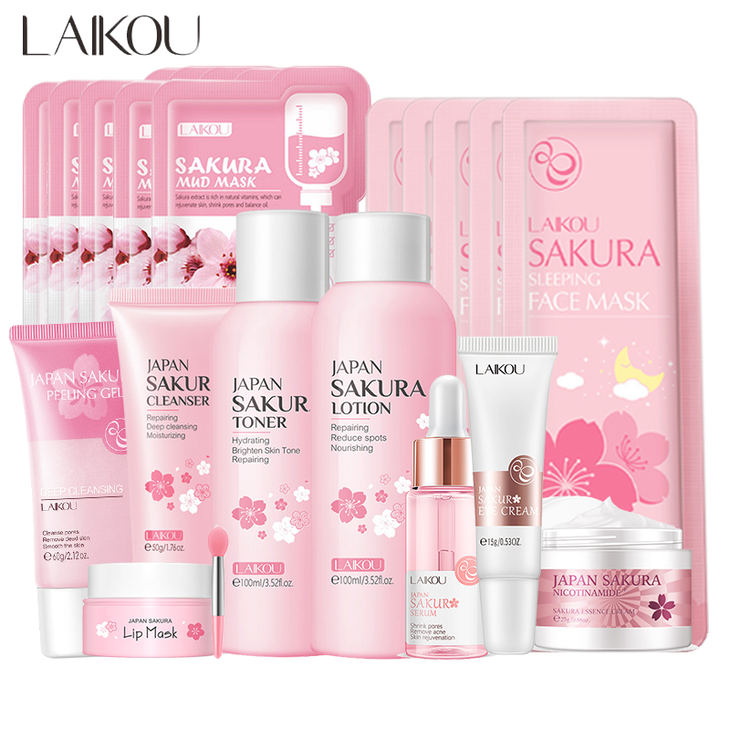 Skincare Korea - Sakura Gezichtsreiniger Koreaanse Gezicht Serum Exfoliërende