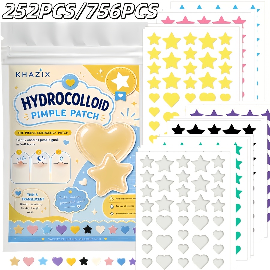 7 kleuren, 252 stuks/756 stuks - Hydrocolloid Acne Patch recensie en prijs