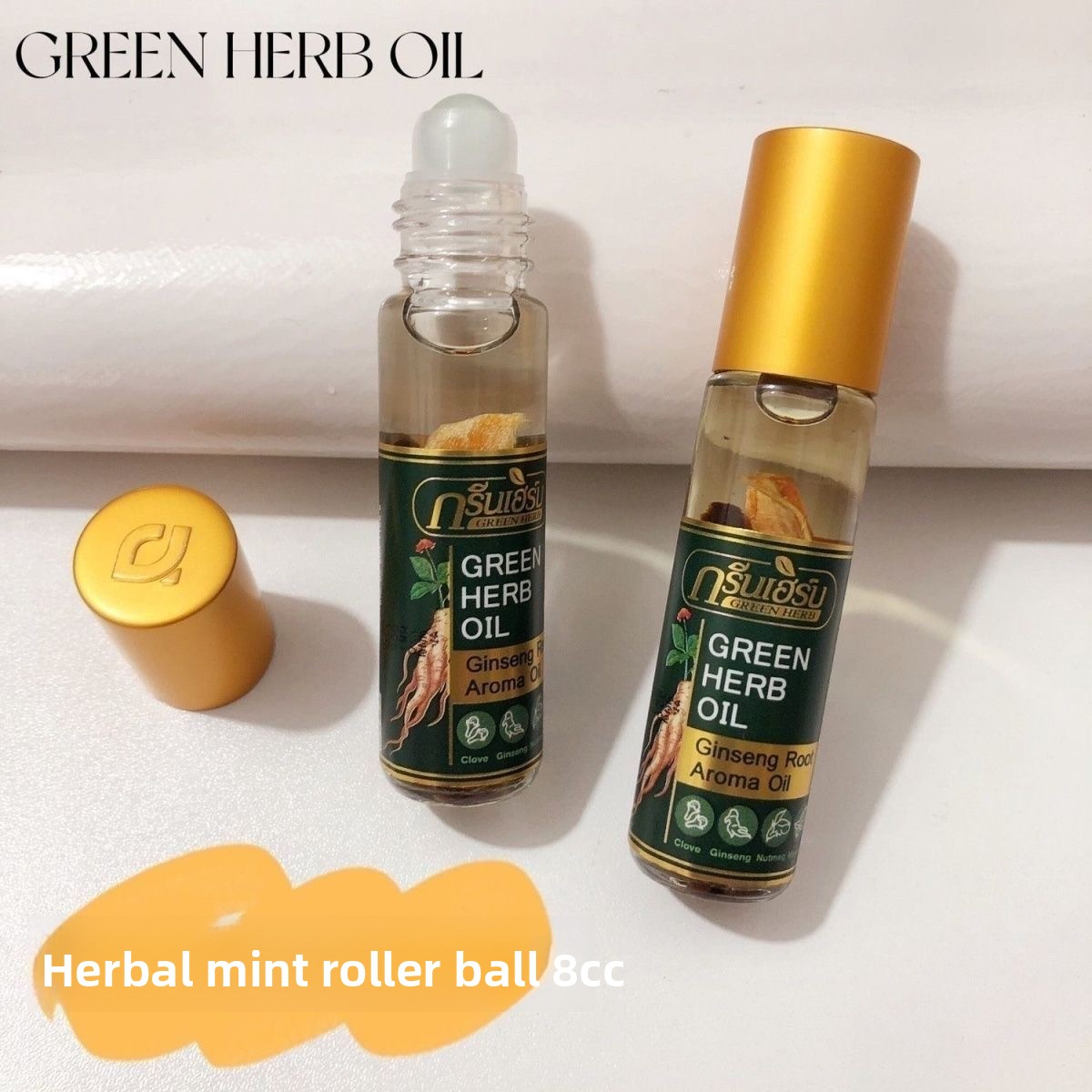 Thaise Munt Ginseng Roll-on Kr - Skincare Herbal recensie en prijs