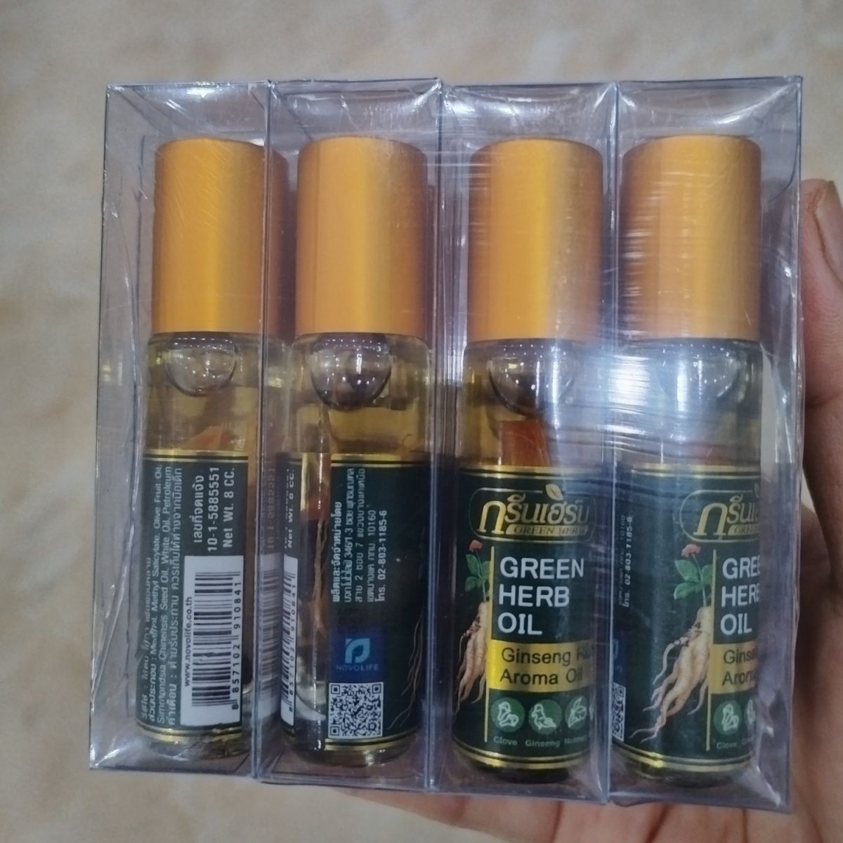 Thaise Munt Ginseng Roll-on Kr - Skincare Herbal recensie en prijs