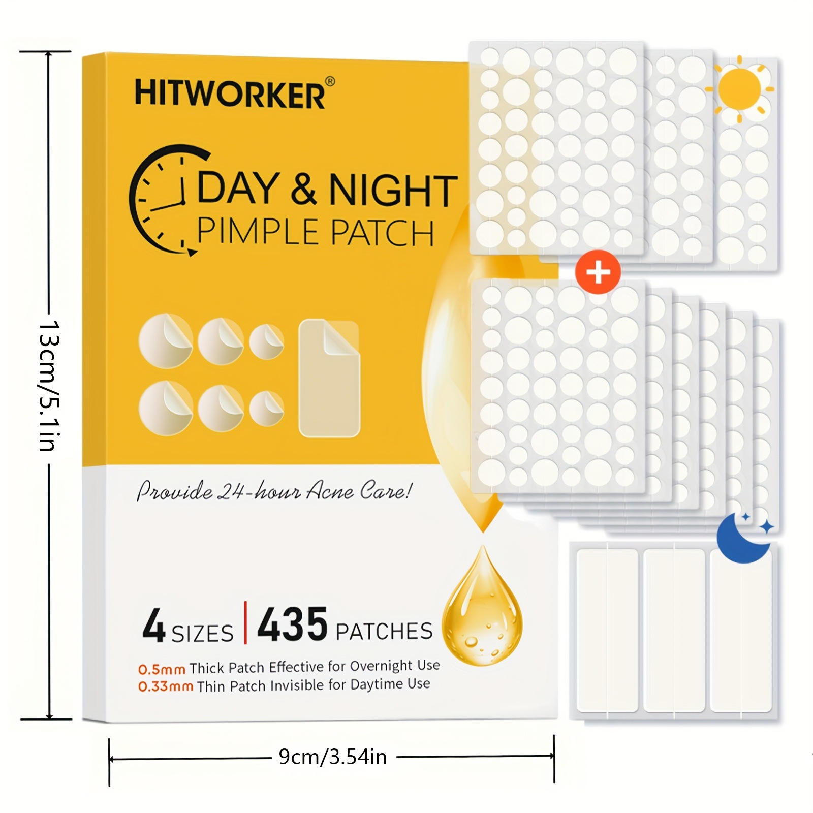 435 transparante acnepleisters - Hydrocolloid Acne Patch recensie en prijs