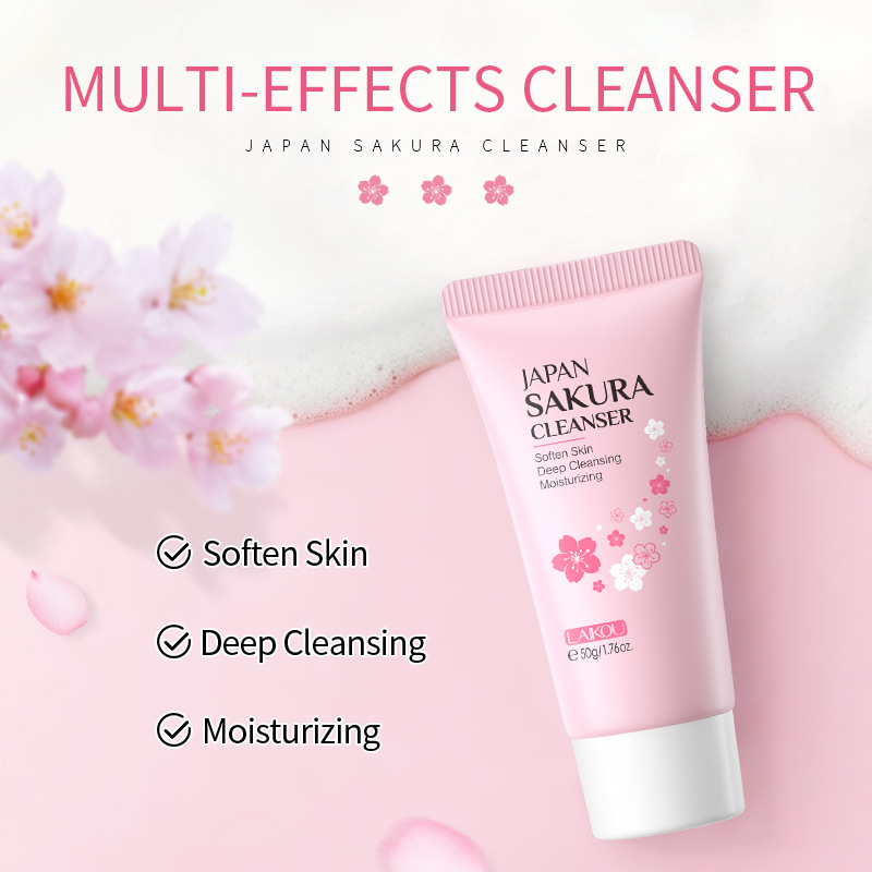Sakura Gezichtsreiniger Koreaa - Skincare Korea recensie en prijs
